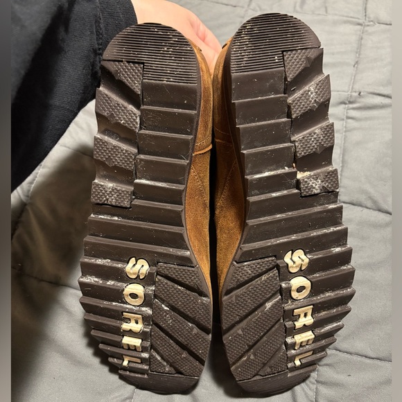 SOREL Tan Leather Harlow Zip Up Boots Womens Size 10 - Picture 4 of 13